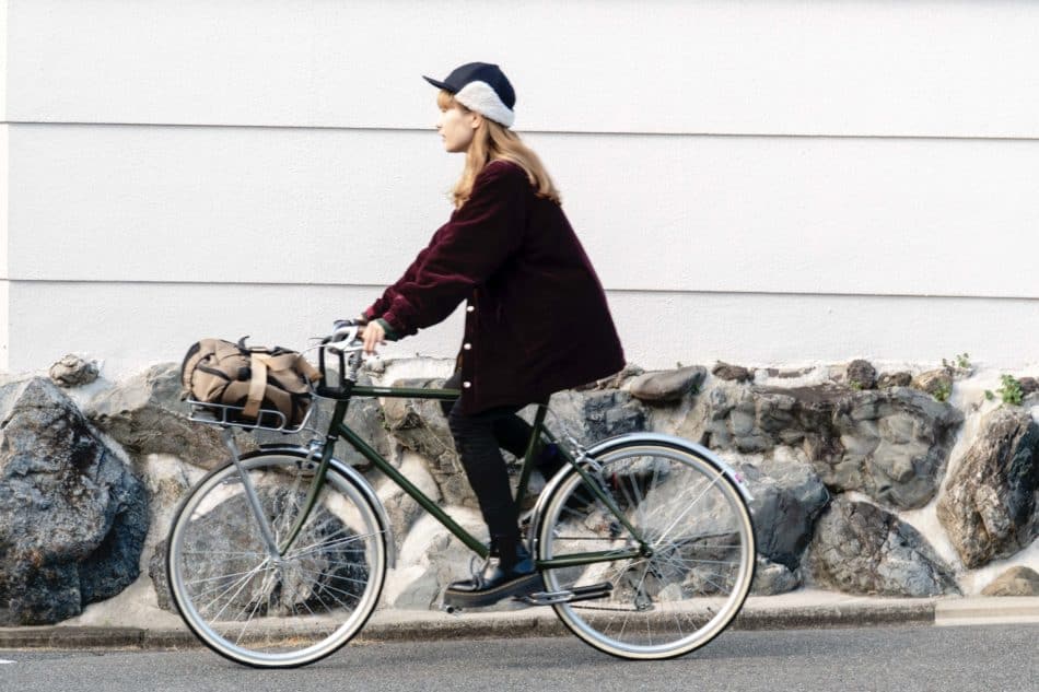 荷物をのせてゆったり通勤・通学できる自転車カスタム