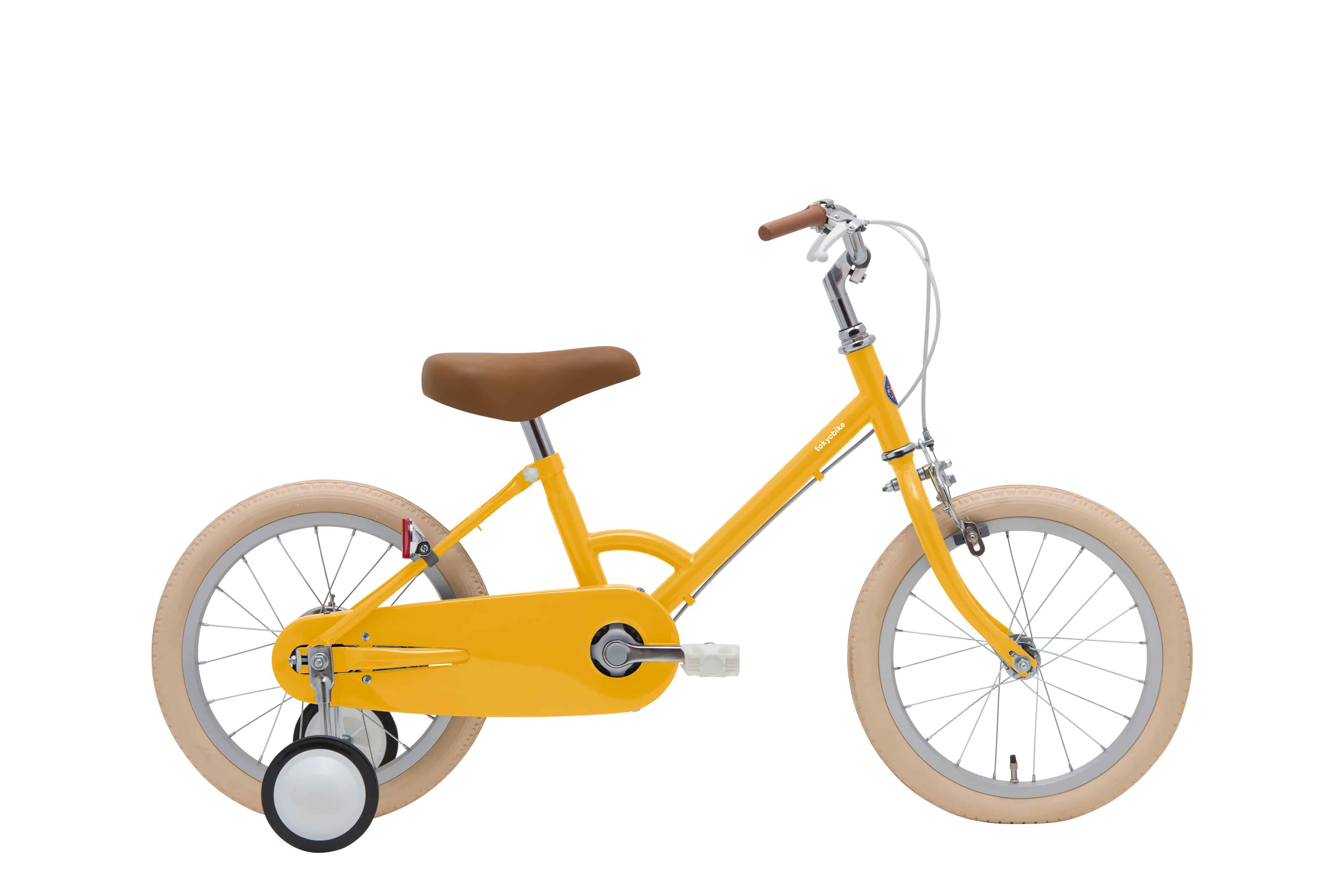 レトロ自転車パーツ　アップハンドル　黄色グリップ